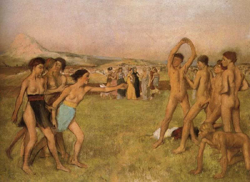 Edgar Degas Young Spartans Exercising
